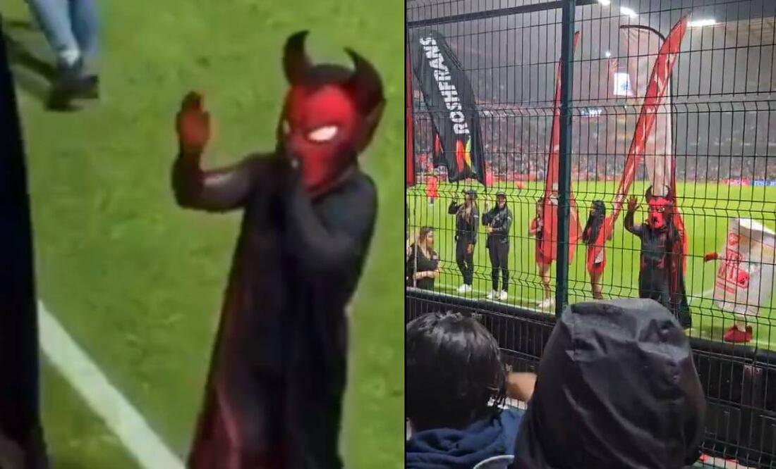 La botarga del Toluca desquició a la afición de Pumas. Foto: Especial.