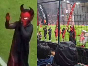 Botarga del Toluca realizó gestos ofensivos a la porra de los Pumas en el Nemesio Diez