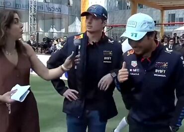 Max Verstappen albureó a conductora durante la cascarita junto a Checo Pérez y culpan a Jorge Campos