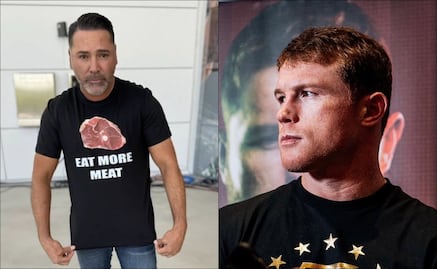 Óscar de la Hoya y su provocadora playera dedicada al Canelo Álvarez