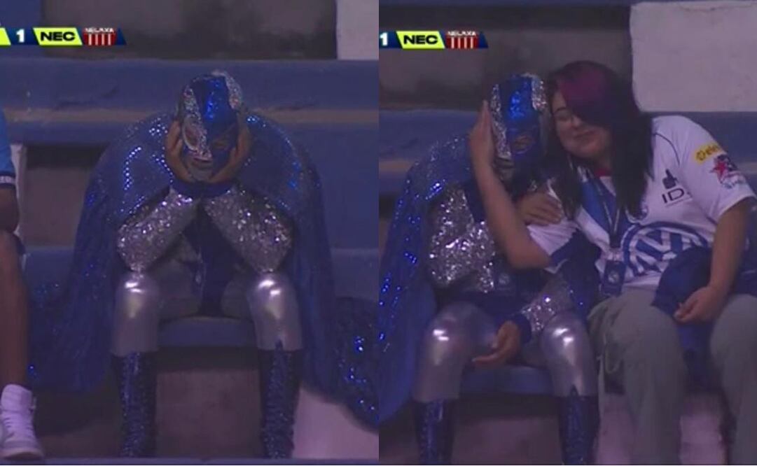 El aficionado fue captado desconsolado por las cámaras de TV Azteca | FOTOS: Redes Sociales