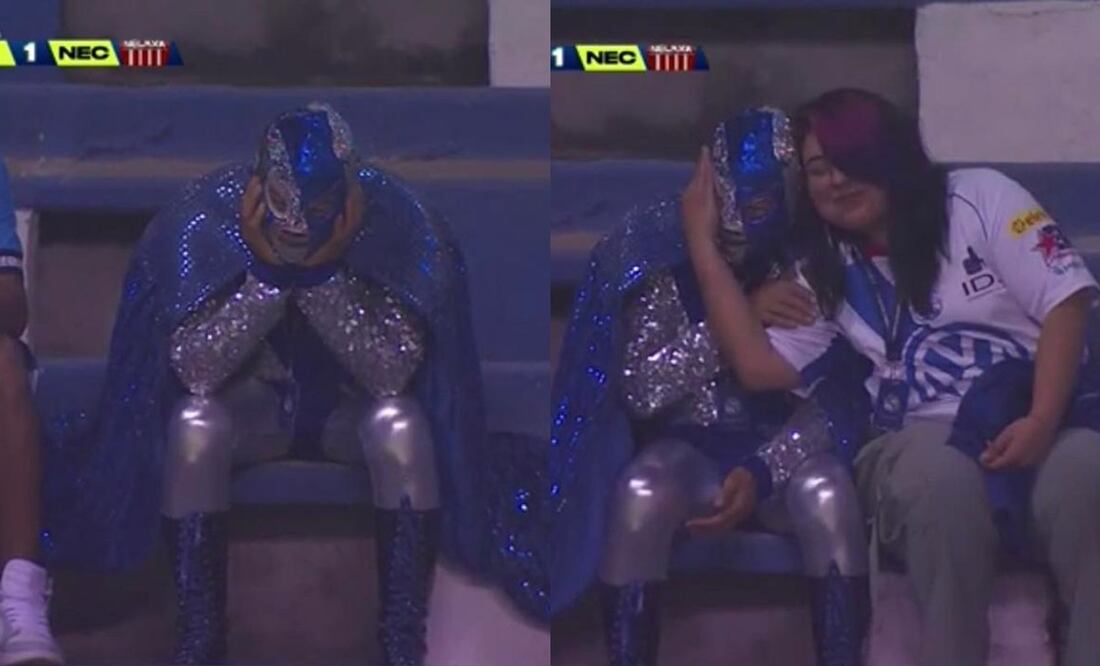 El aficionado fue captado desconsolado por las cámaras de TV Azteca | FOTOS: Redes Sociales