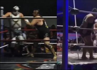 ¡FUERTES IMÁGENES! Luchador termina con una lámpara atravesada en el brazo en plena batalla extrema