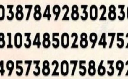 Acertijo visual: encuentra el número 125 en solo 7 segundos