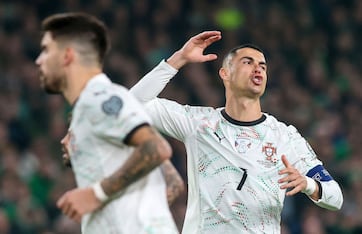 Cristiano Ronaldo durante los clasificatorias para el Mundial de 2026 - Foto: AFP