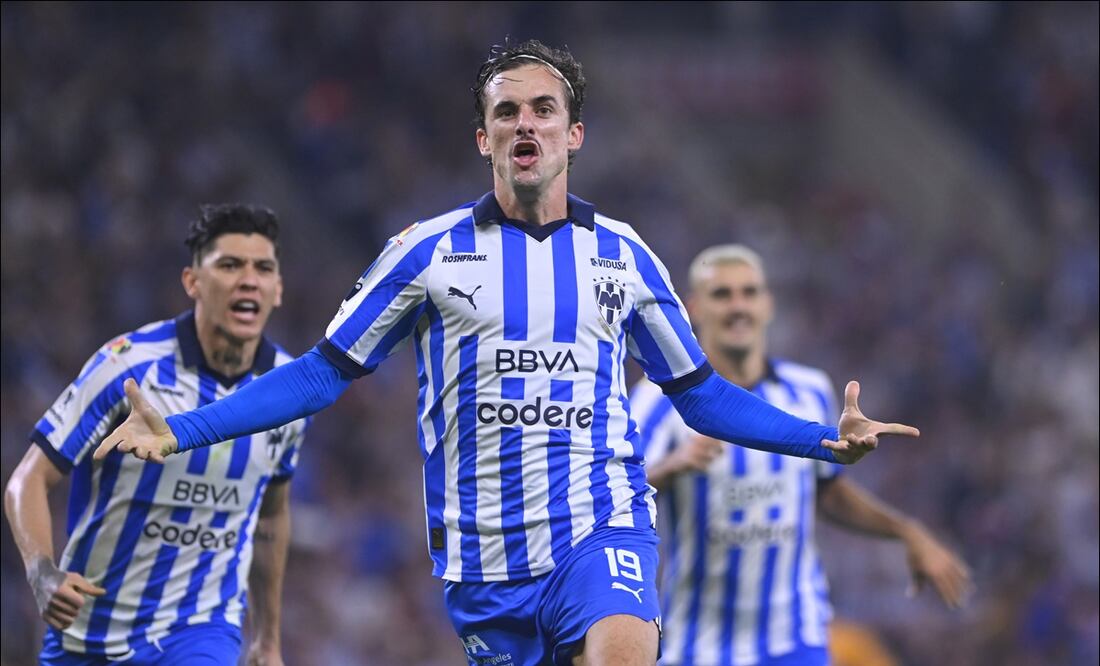 Jordi Cortizo celebra su anotación en la Vuelta de los Cuartos de Final ante Tigres. FOTO: Imago7