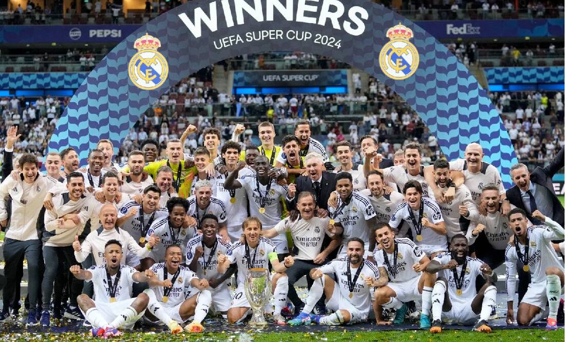 El Real Madrid se convirtió en el máximo ganador de la Supercopa de Europa. Foto:  AP