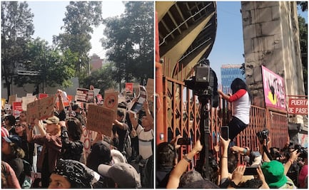 Se desata el caos tras la llegada de la manifestación antitaurina a la Plaza México