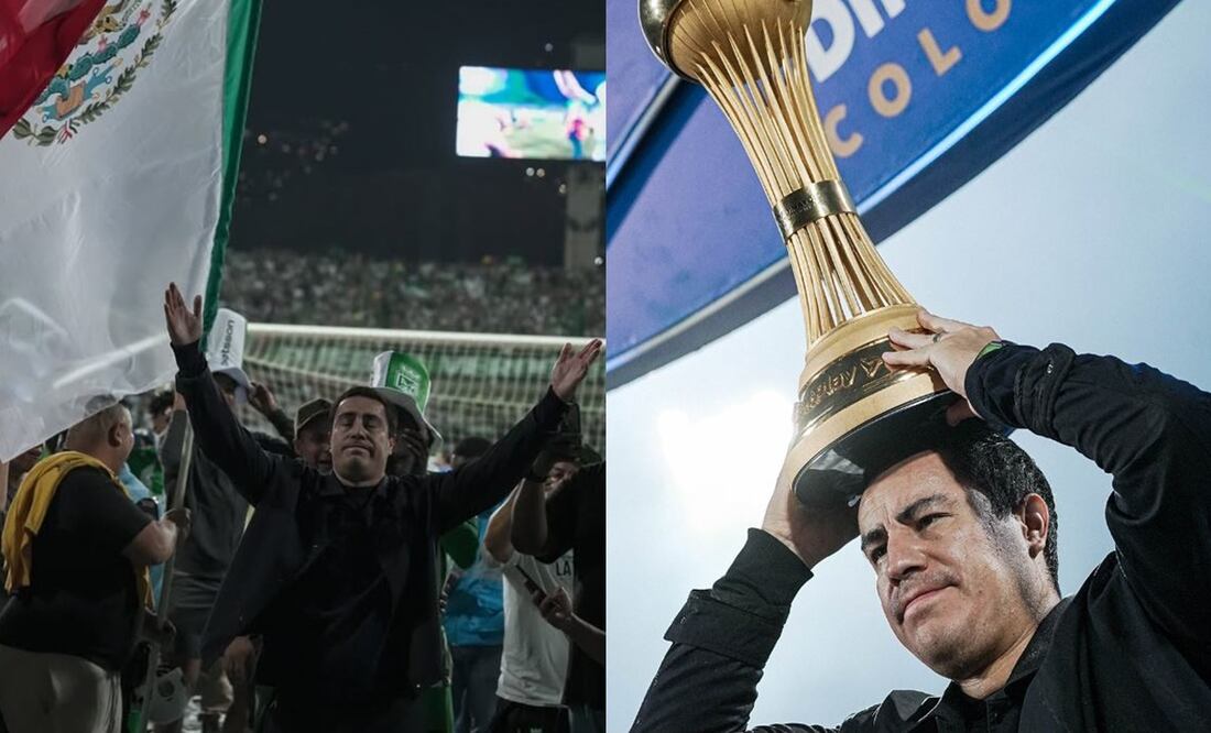 Efraín Juárez, tras coronarse con el Atlético Nacional en el futbol colombiano - Fotos: @nacionaloficial en Instagram