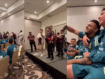 Grupo Frontera sorprendió a jugadores del Tricolor con una emotiva serenata previo a Copa América