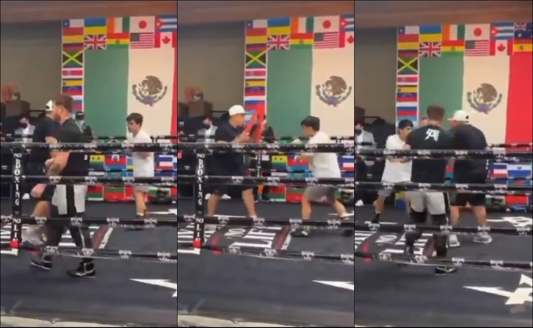 Hijo de Manny Pacquiao entrena con Canelo y Eddy Reynoso. FOTOS: Capturas