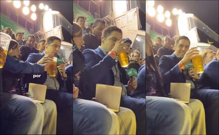 Andrés Vaca narró con cerveza en mano el partido América vs Cruz Azul