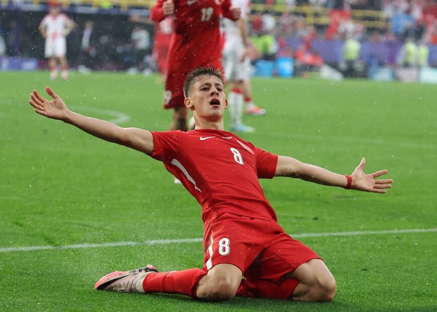 Arda Güler durante el duelo entre Turquía y Georgia de la Eurocopa 2024 - Foto: EFE