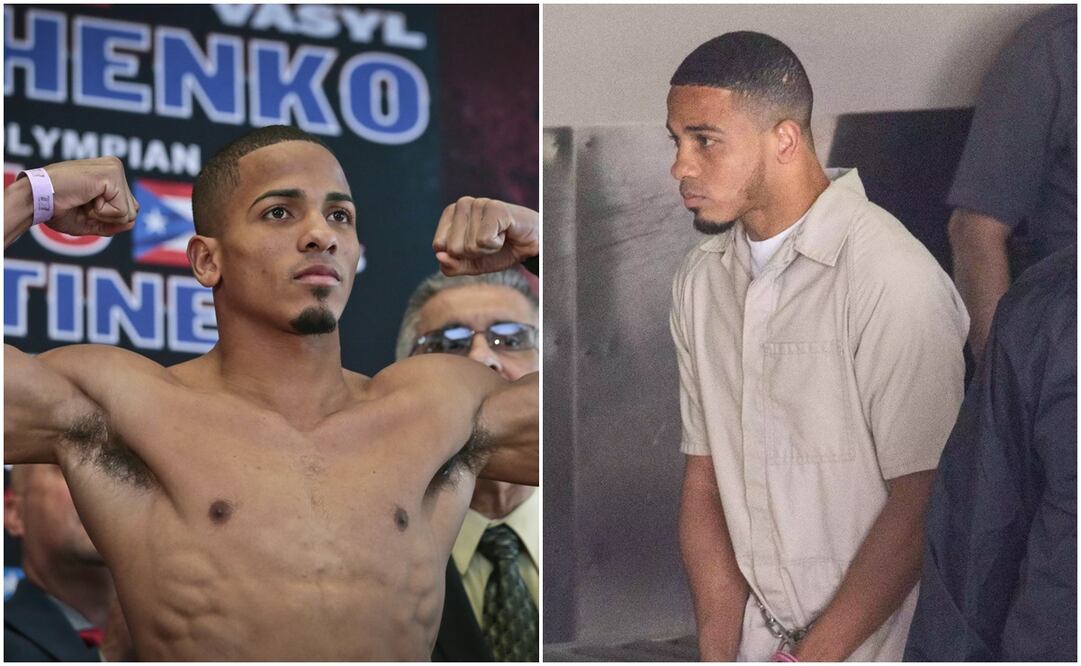 Félix Verdejo como boxeador y detenido / FOTO: Imago7 y Captura