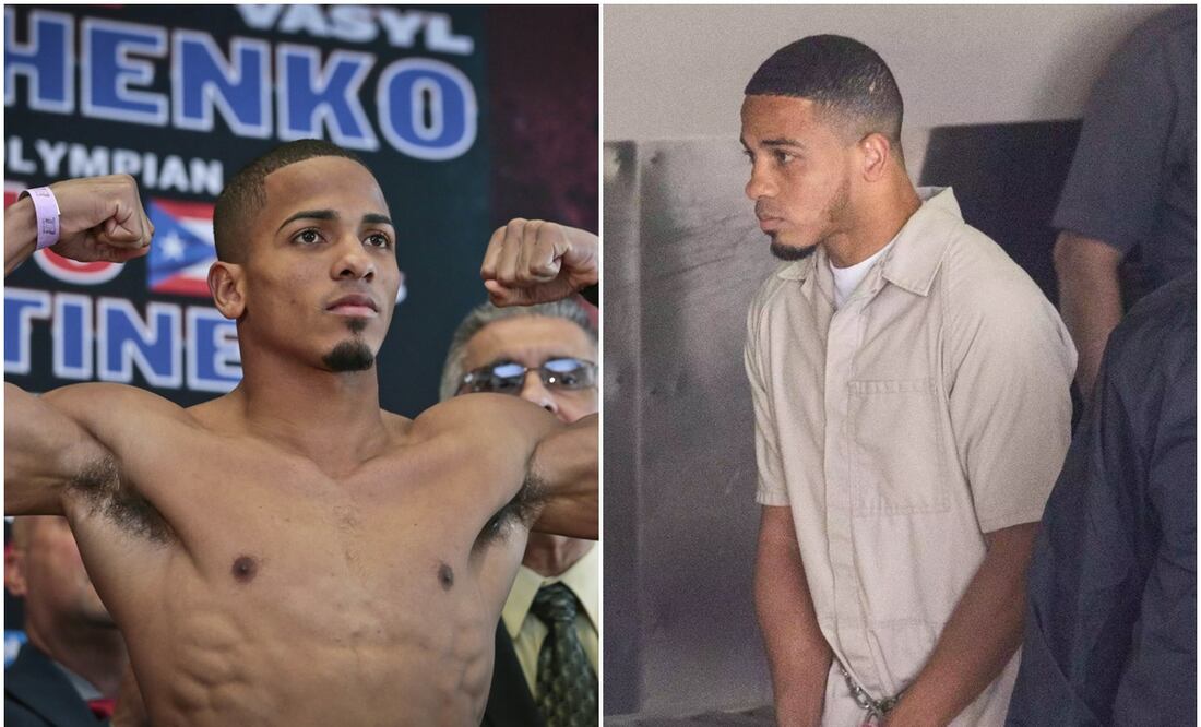 Félix Verdejo como boxeador y detenido / FOTO: Imago7 y Captura