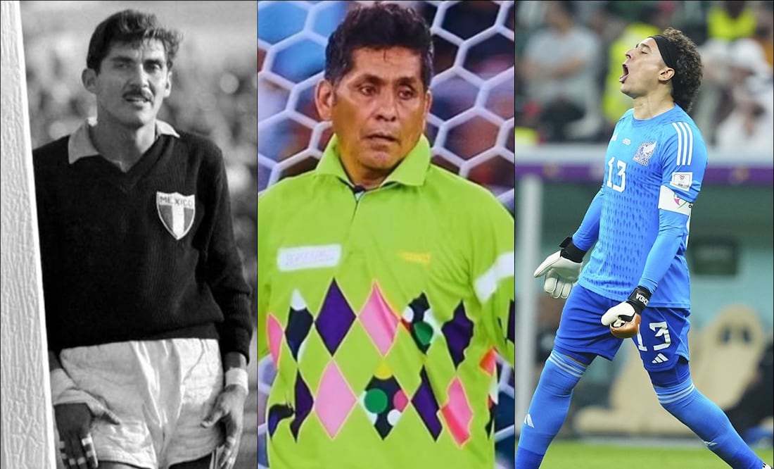 Antonio Carbajal, Jorge Campos y Guillermo Ochoa. FOTOS: Imago7 / Especiales