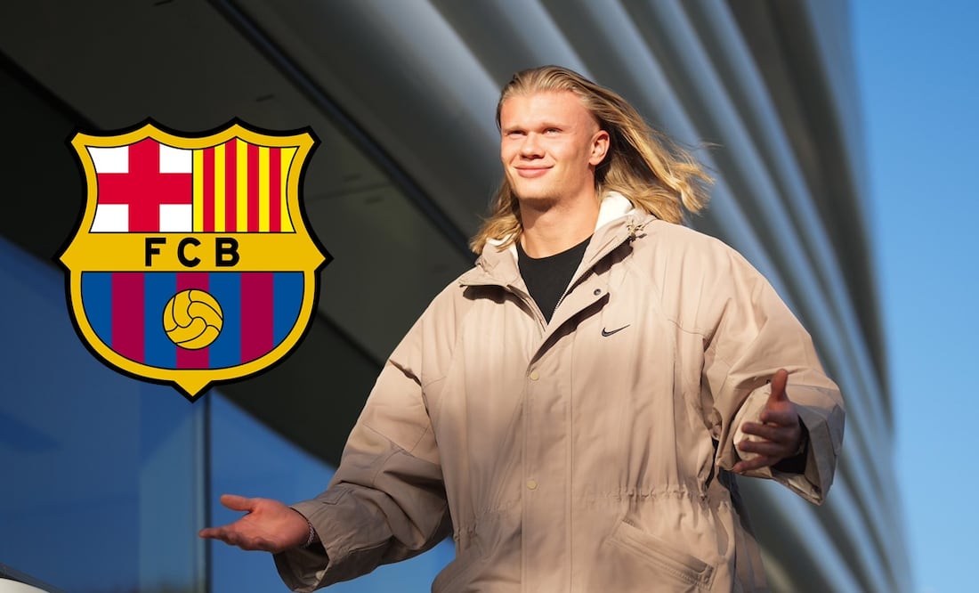 Haaland sería nuevo jugador del Barcelona para el verano de 2024