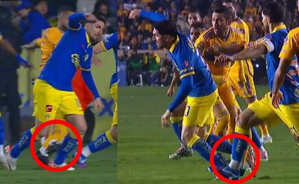 VIDEO: La dura entrada de Rafael Carioca sobre Diego Valdés que 'perdonó' el árbitro Marco Ortiz 