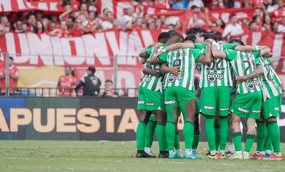 El Atlético Nacional aguantó el asedio final y el juego terminó para definirlo de vuelta en su casa. Foto: @nacionaloficial.
