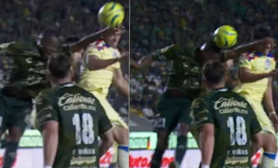 Stiven Barreiro aseguró que no tocó el balón en la jugada que acabó en penalti a favor del América. Foto: Especial