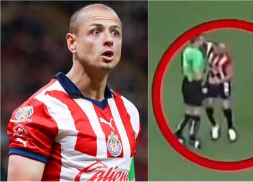 VIDEO: Chicharito Hernández explota contra árbitro por tocarlo durante el Clásico Nacional