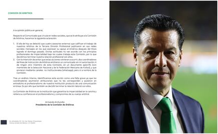 Comisión de Árbitros despide a coordinadores por comunicado apócrifo en el que pedían no apoyar al América