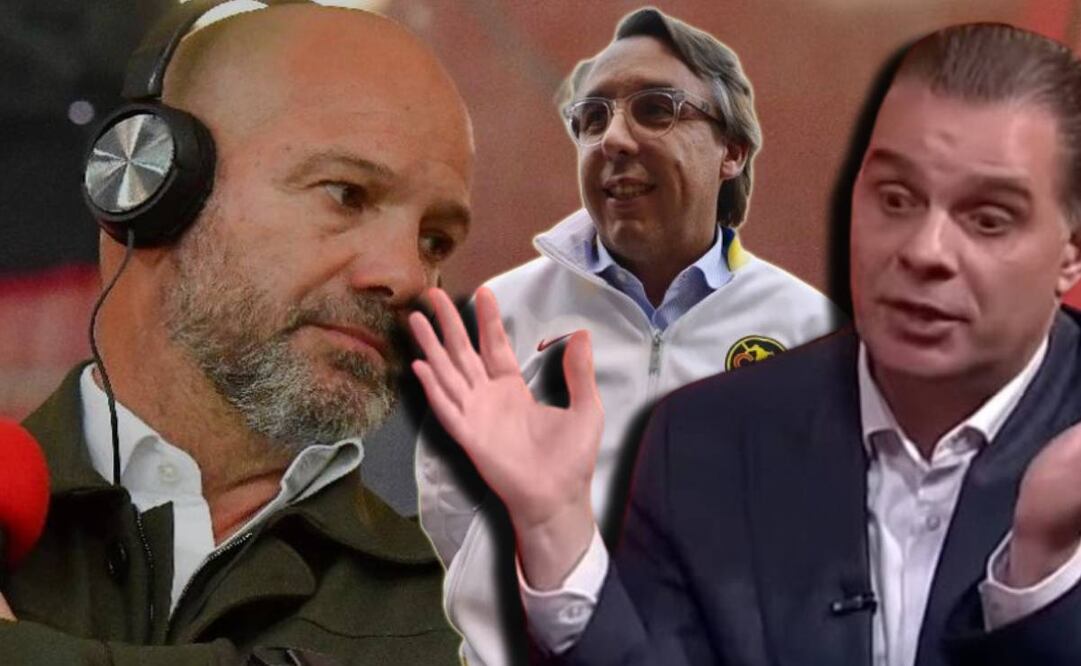Luis García y Christian Martinoli en TV Azteca y Emilio Azcárraga con sudadera del América / FOTOS: Capturas y Especial