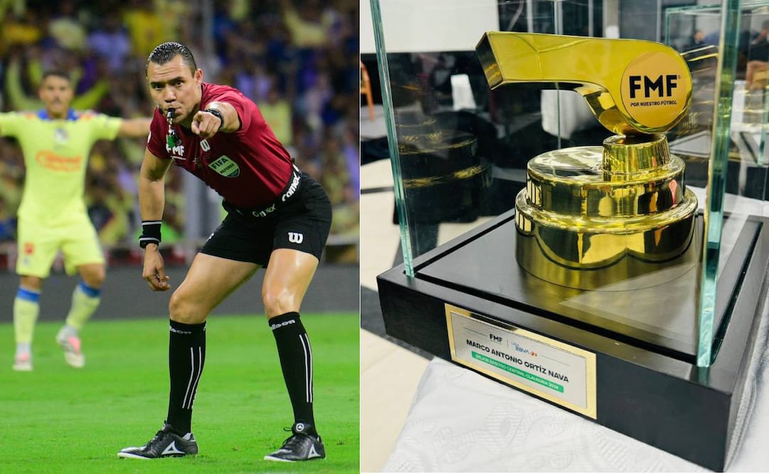 El Gato Ortiz fue reconocido como el mejor árbitro del Clausura 2024. Foto: Especial