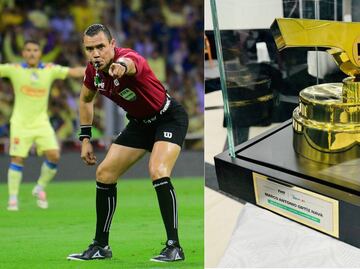 Gato Ortiz recibió el Silbato de Oro que lo reconoce como el mejor árbitro del Clausura 2024