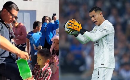 Ángel Malagón regala juguetes a los niños en Michoacán; el guardameta no olvida sus orígenes