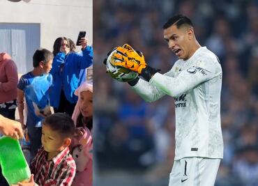 Ángel Malagón regala juguetes a los niños en Michoacán; el guardameta no olvida sus orígenes