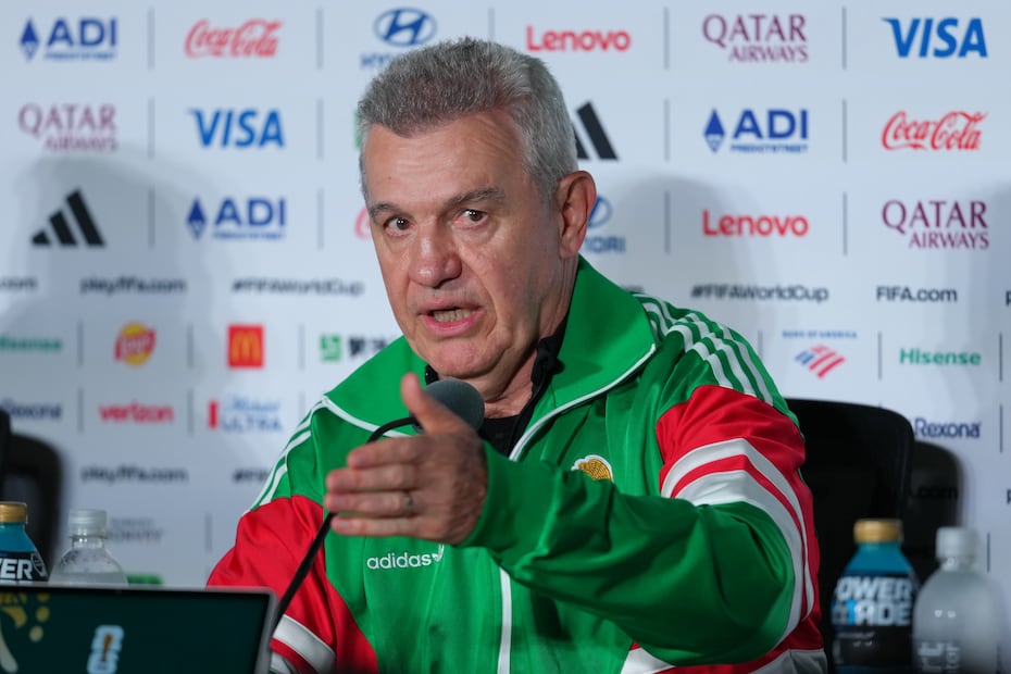 Javier Aguirre en conferencia de prensa con la Selección Mexicana, durante la Fase de Grupos del Mundial de 2026 - Foto: Imago7