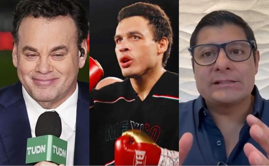 David Faitelson, Julio César Chávez Jr y Carlos Aguilar - Foto: Especial