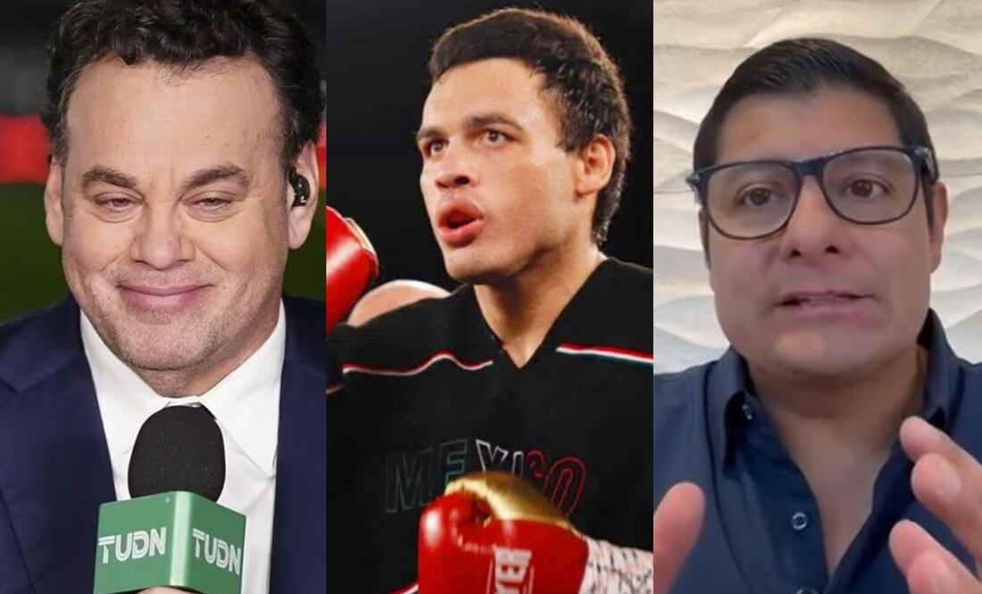 David Faitelson, Julio César Chávez Jr y Carlos Aguilar - Foto: Especial