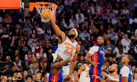 Los Knicks se llevan el primer partido de la serie vs Detroit Pistons en el Madison Square Garden