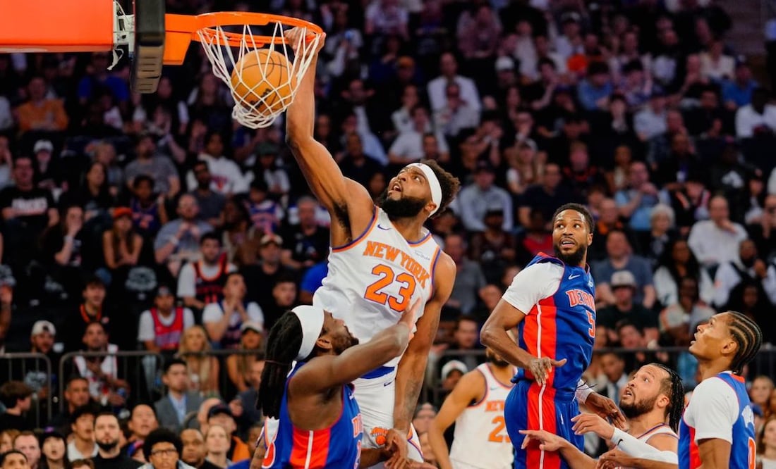 New York Knicks vencen a Detroit Pistons Foto: @nyknicks