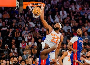 Los Knicks se llevan el primer partido de la serie vs Detroit Pistons en el Madison Square Garden