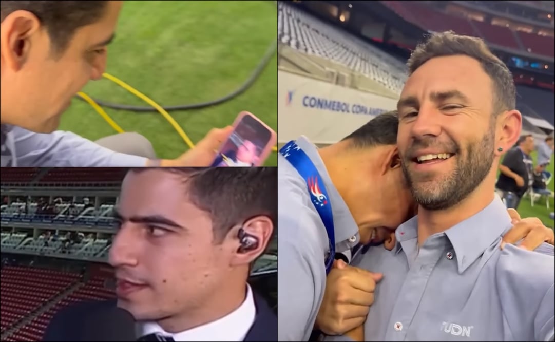 Andrés Vaca observa el video donde critica a Miguel Layún. FOTO: Capturas