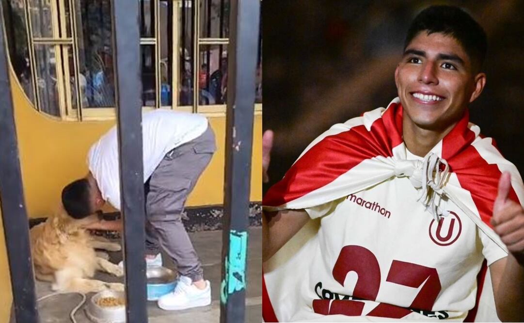 Piero Quispe, refuerzo de Pumas, llora al despedirse de su mascota - Foto: Especial