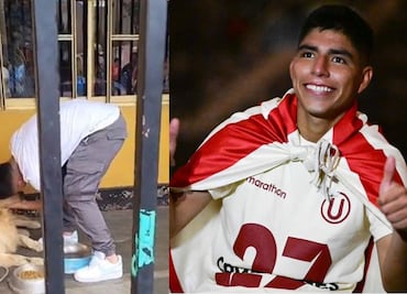 Piero Quispe, refuerzo de Pumas, llora al despedirse de su mascota