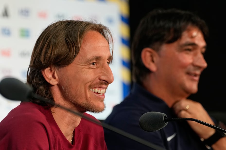 Luka Modric en conferencia de prensa, previo al debut de Croacia en el Mundial de 2026 - Foto: AP