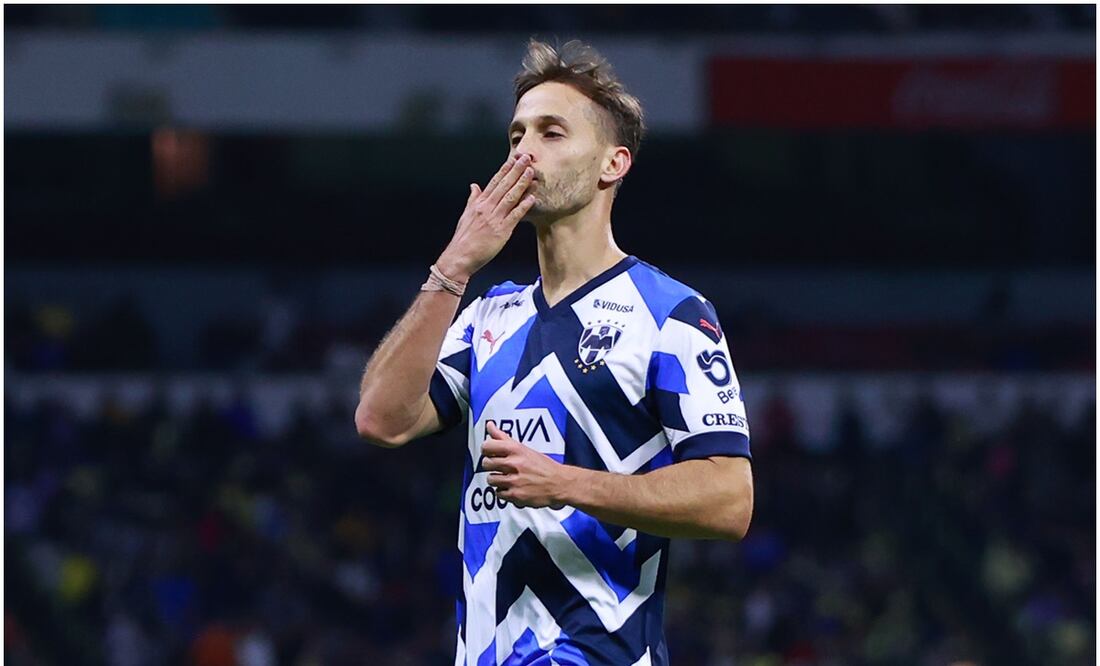 Sergio Canales celebrando gol con Rayados - Foto: Imago7