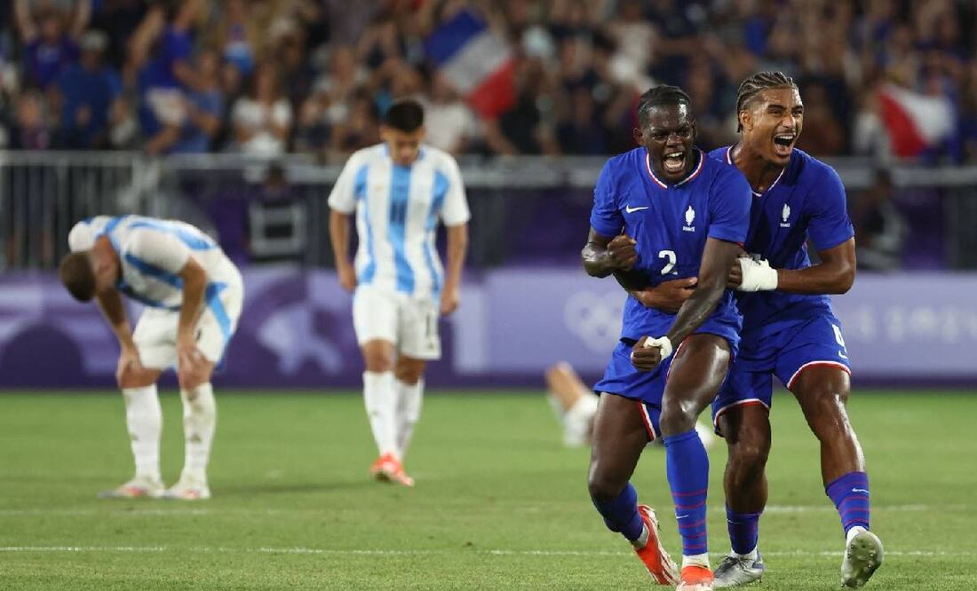 La selección de Francia recién eliminó a Argentina en el futbol de los Juegos Olímpicos de París 2024. Foto: Agencias