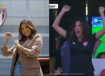 Eva Longoria celebró en grande uno de los goles de Necaxa pese a la derrota