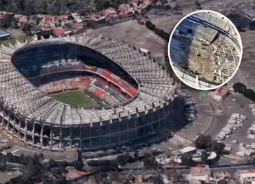 Filtran nuevas imágenes de la remodelación del Estadio Azteca ¡Así lucen los avances!