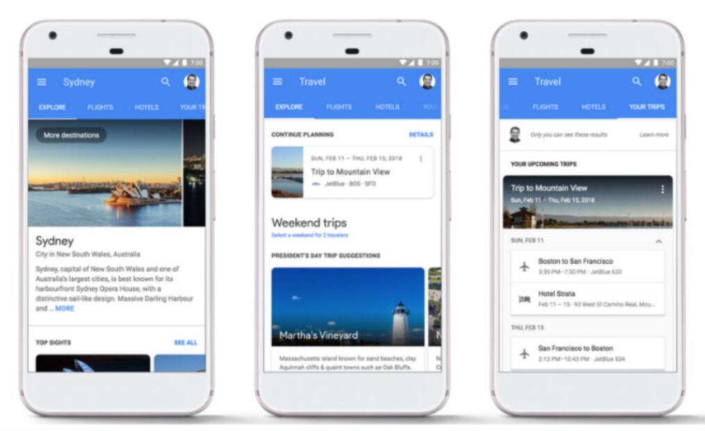 Google Viajes te ayuda a tener una experiencia más sencilla