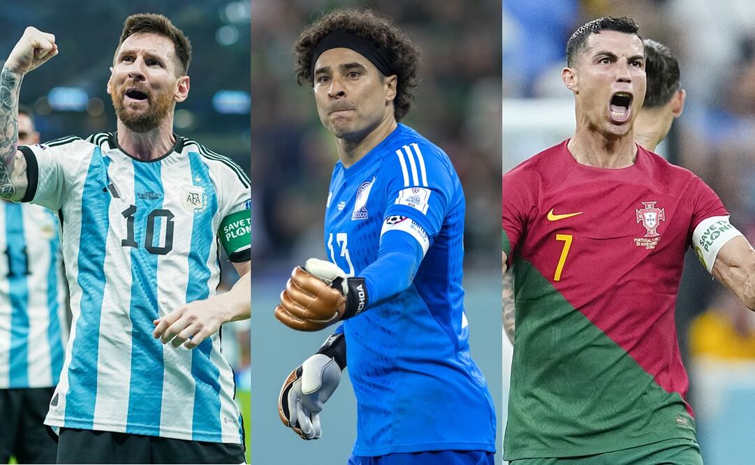 Lionel Messi, Guillermo Ochoa y Cristiano Ronaldo presumen cinco convocatorias mundialistas | FOTOS: Imago7