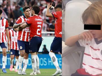 Hijo de Fernando Gago se conmueve hasta las lágrimas con el gol de Víctor Guzmán ante Toluca