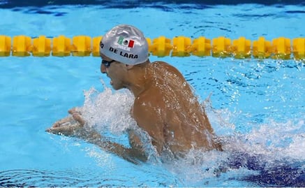 El mexicano Miguel de Lara queda descalificado en la prueba de 100 metros pecho