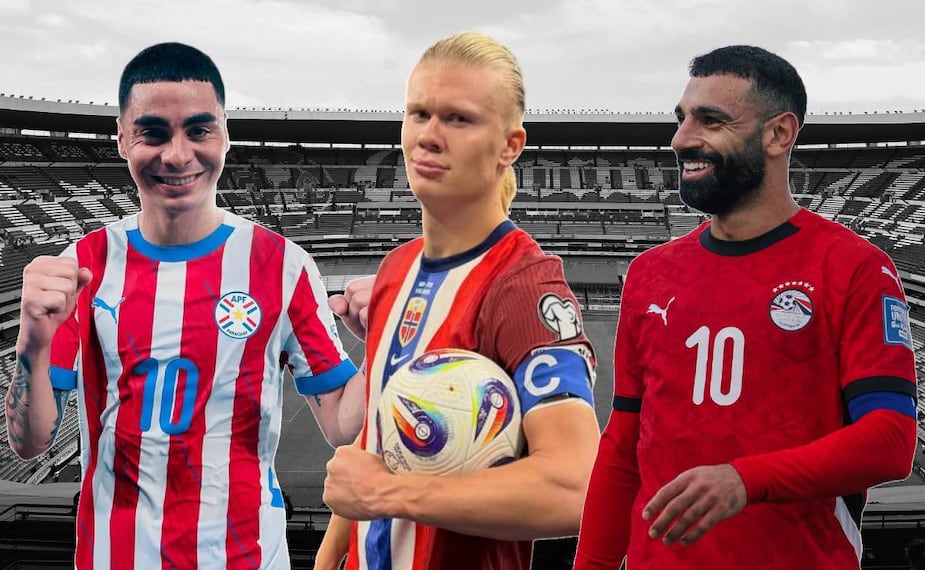 Miguel Almirón, Erling Haaland o Mohamed Salah podrían ser el rival de México en la inauguración del Mundial 2026. Foto: Especial